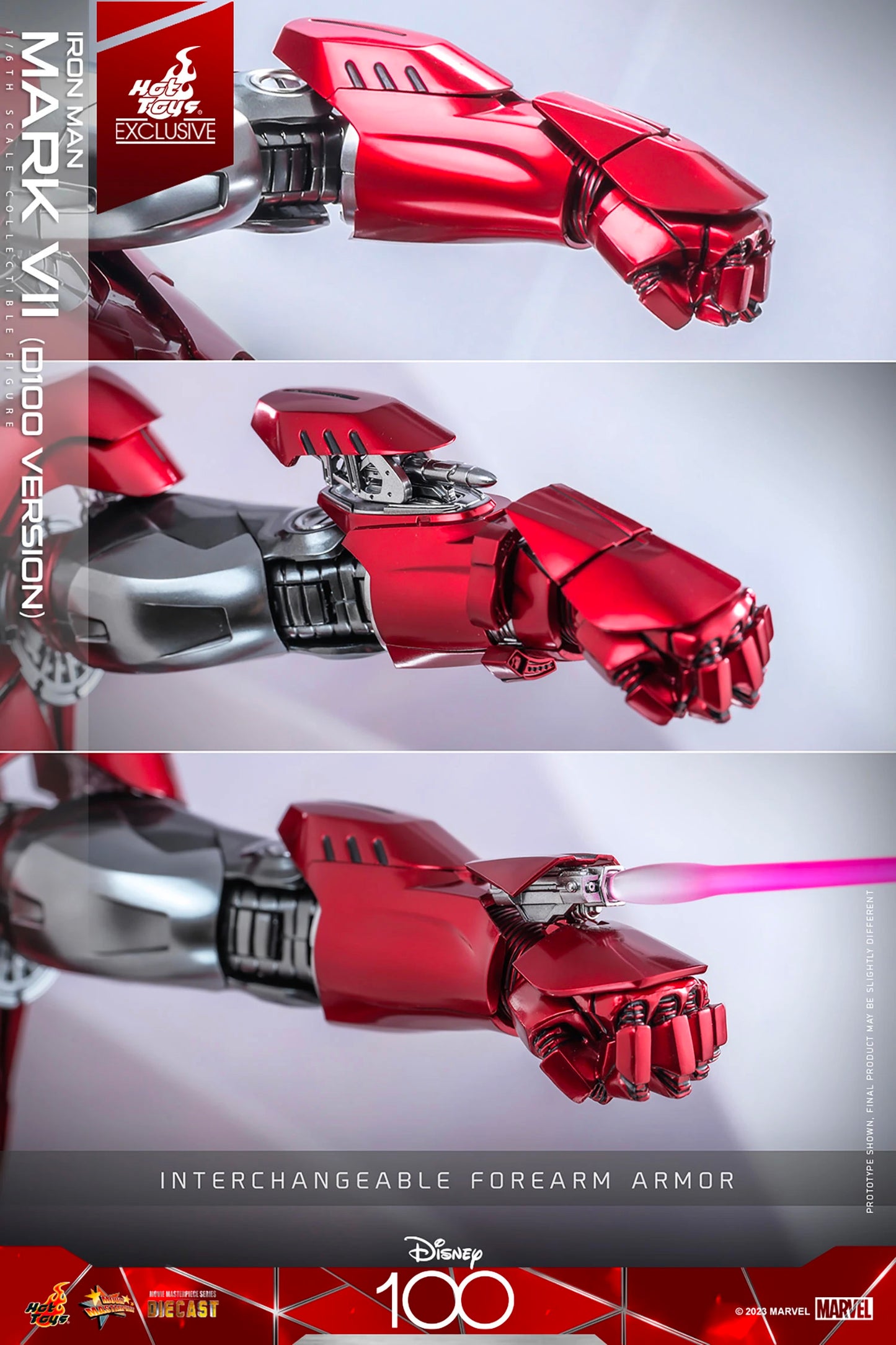 Hot Toys: Marvel - Iron Man Mark VII (D100 Version) Sixth Scale Figure