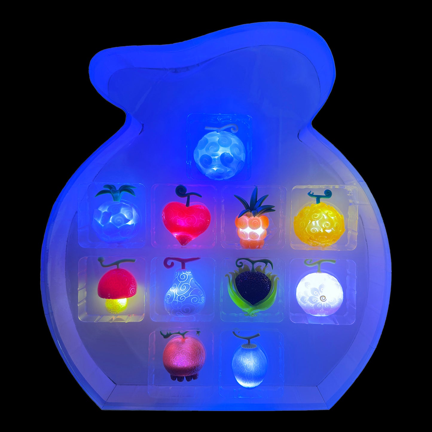 One Piece Devil Fruit 11 Pack Light Up Squishy Figures SDCC 2025 Exclusive by UCC