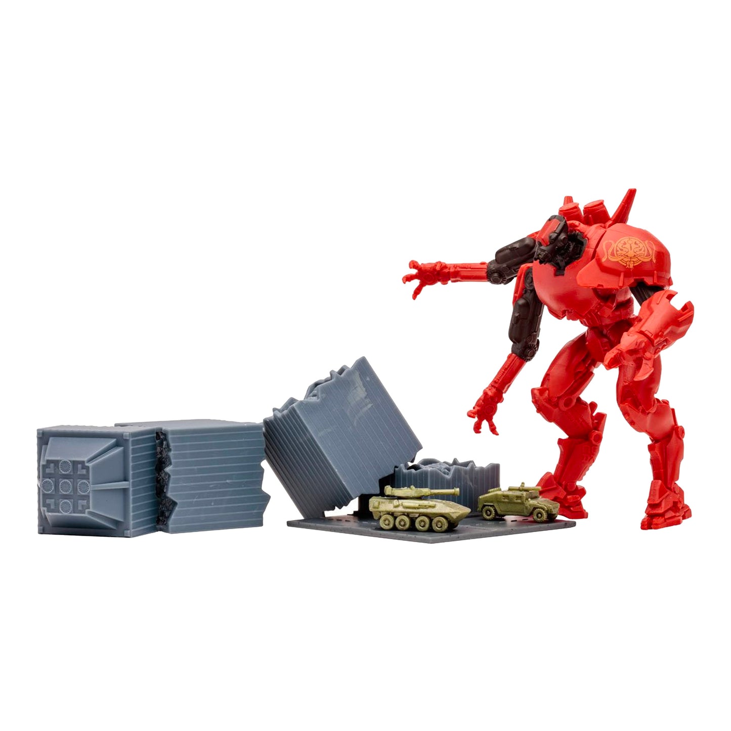 McFarlane Toys: Pacific Rim - Jaeger Wave 1 Crimson Typhoon 4" Tall Action Figure with Comic Book