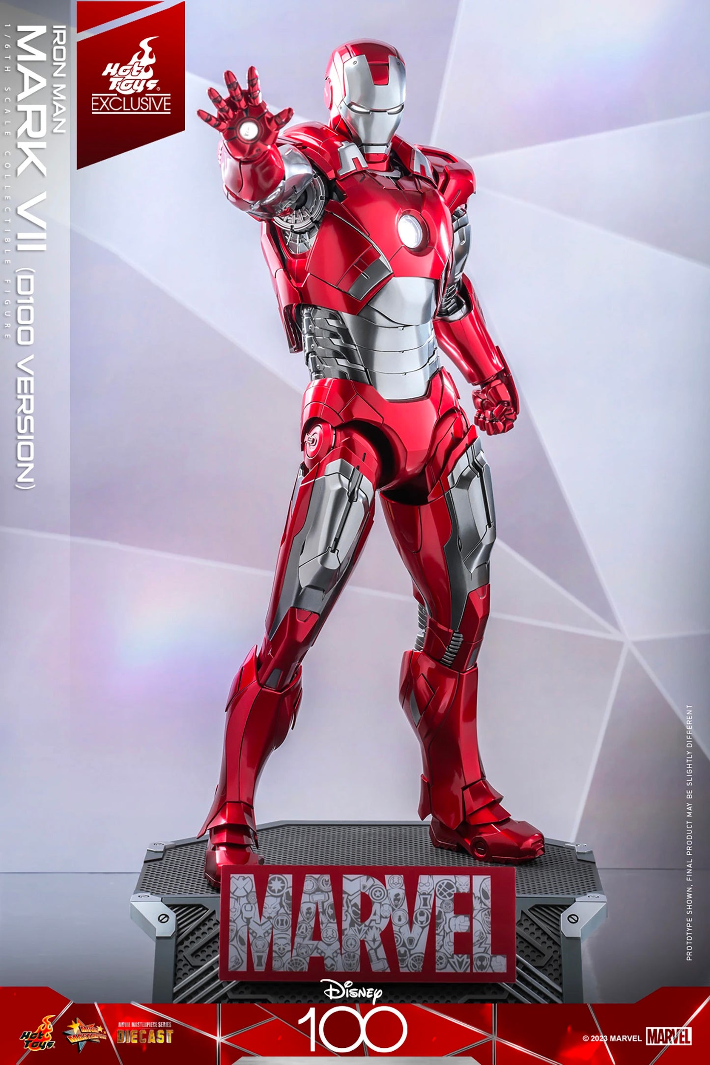 Hot Toys: Marvel - Iron Man Mark VII (D100 Version) Sixth Scale Figure