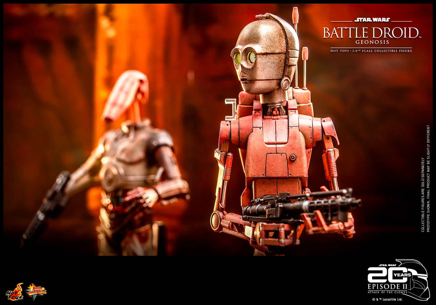 Hot Toys x Sideshow Collectibles: Star Wars - Battle Droid (Geonosis) Sixth Scale Figure
