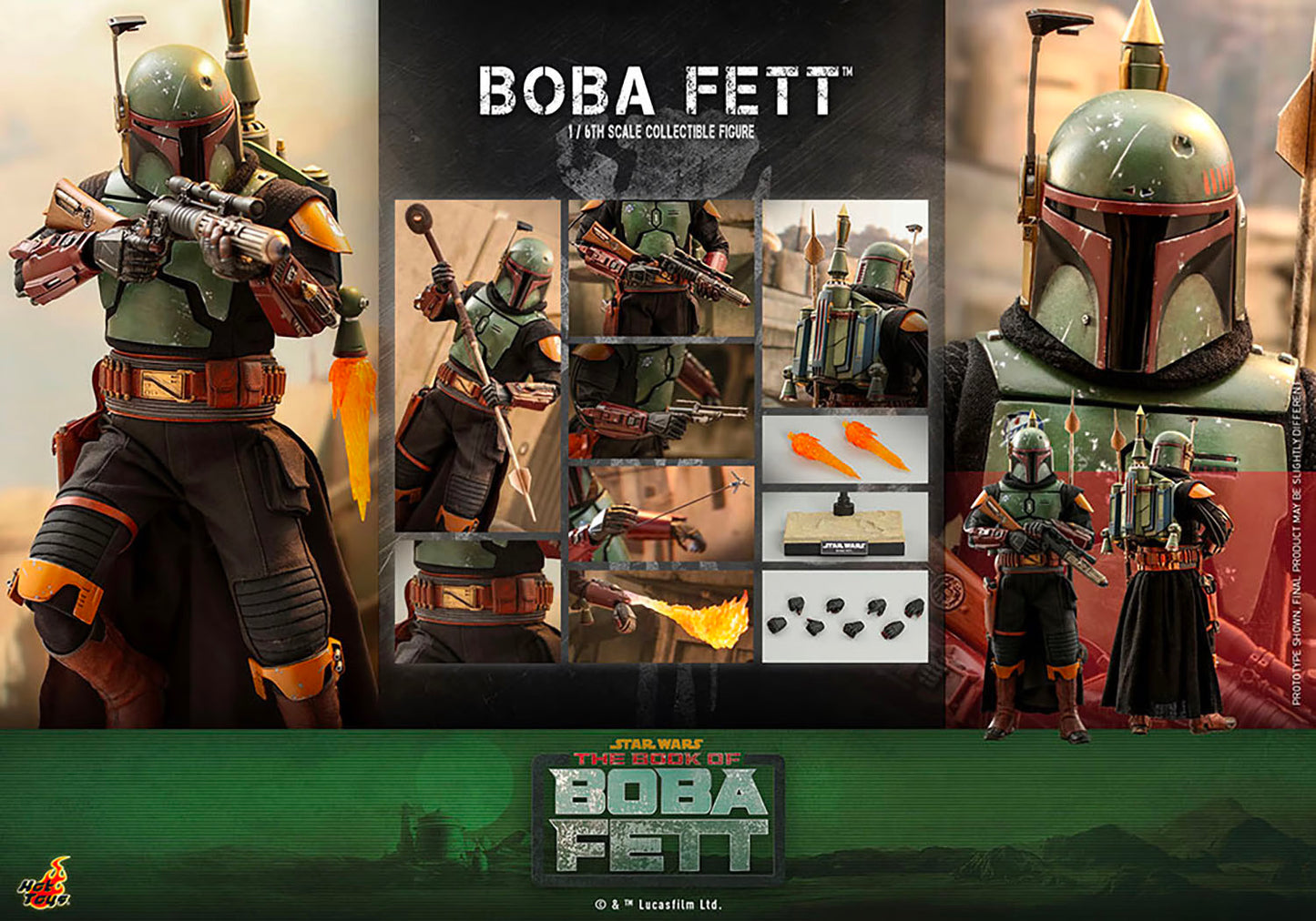 Hot Toys x Sideshow Collectibles: Star Wars - Boba Fett Sixth Scale Figure