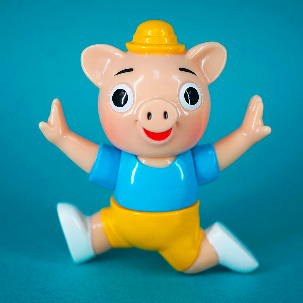 Pointless Island x Awesome Toy - Little Pig Blue Shirt PE Class Edition Sofubi Figure