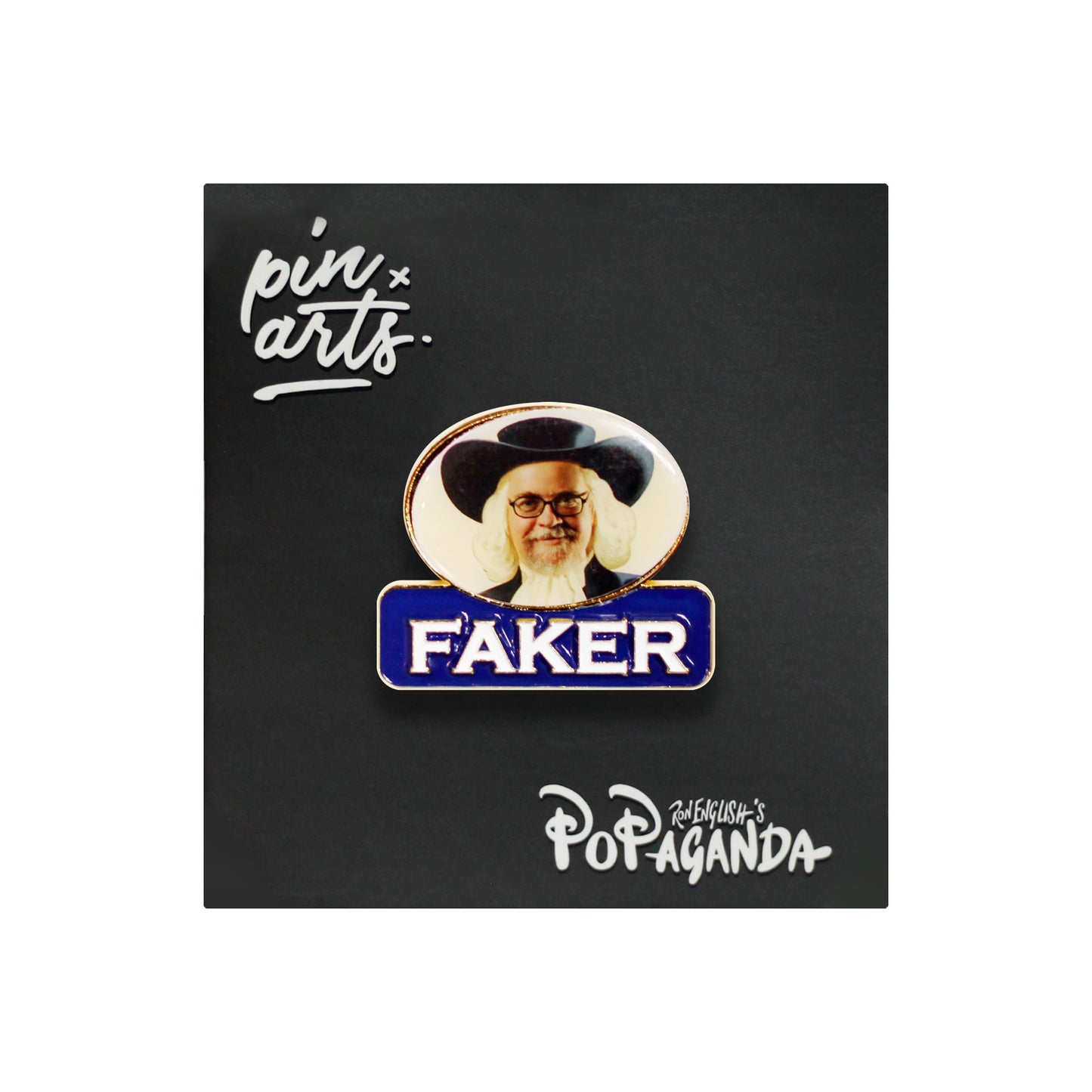 Ron English x MINDstyle: Popaganda - FAKER Enamel Pin
