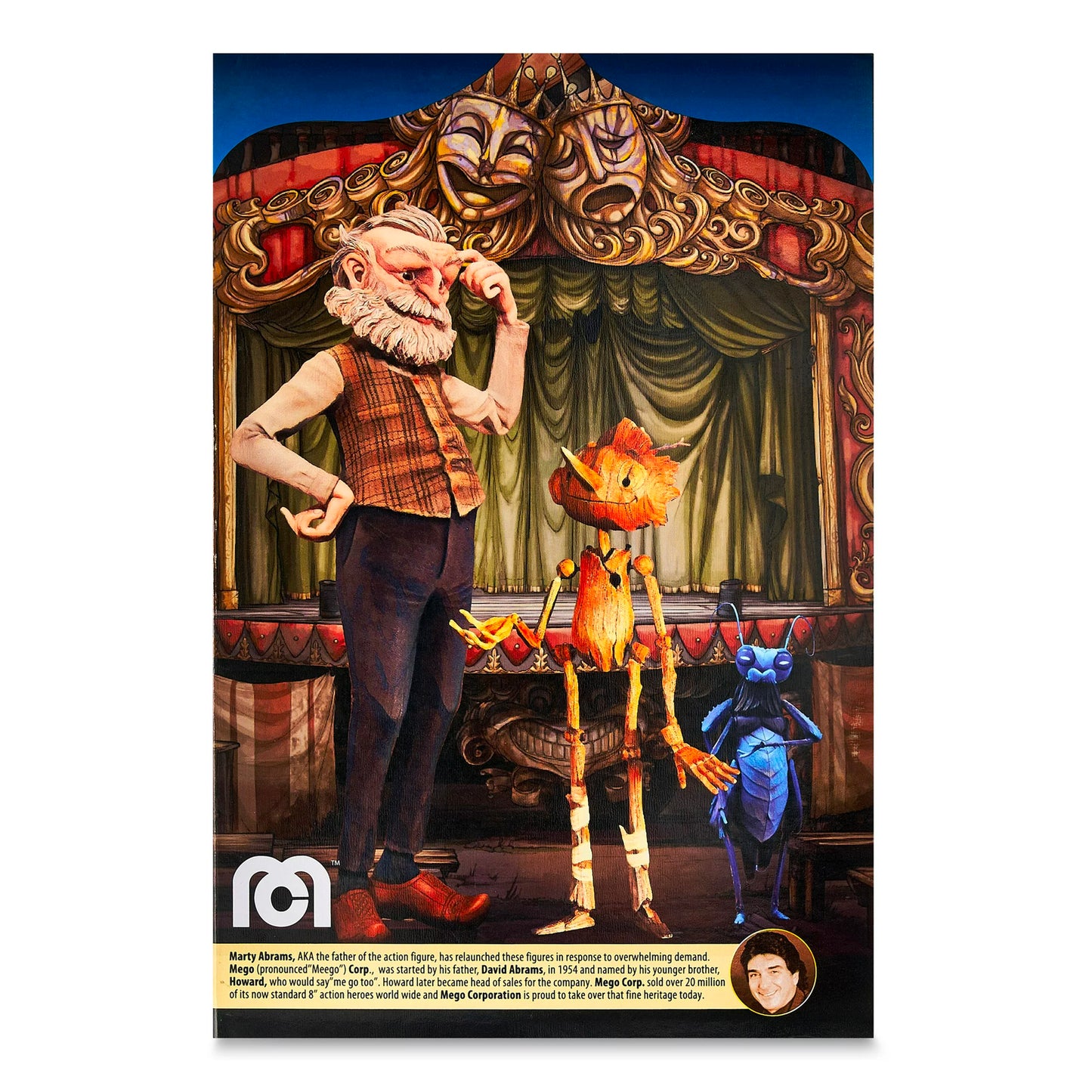 Netflix: Guillermo del Toro - Gepetto, Pinocchio & Cricket Action Figure 3-Pack Set
