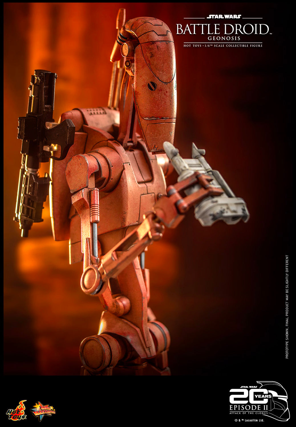 Hot Toys x Sideshow Collectibles: Star Wars - Battle Droid (Geonosis) Sixth Scale Figure