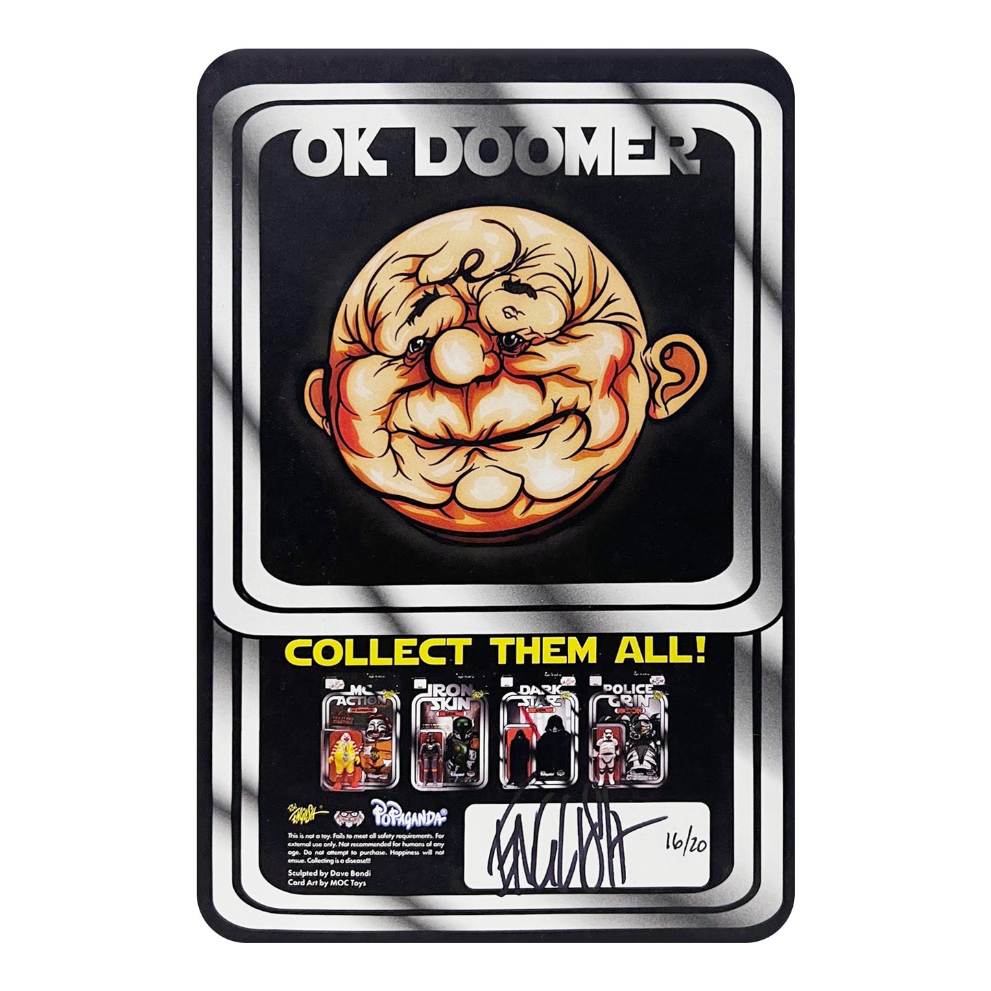 DKE Toys x Ron English - Old Chuck Gold Ver. Toy Tokyo Exclusive