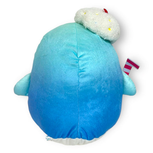 Sanrio - Tuxedosam Penguin Blue with Candy Cane 12" Tall Plush