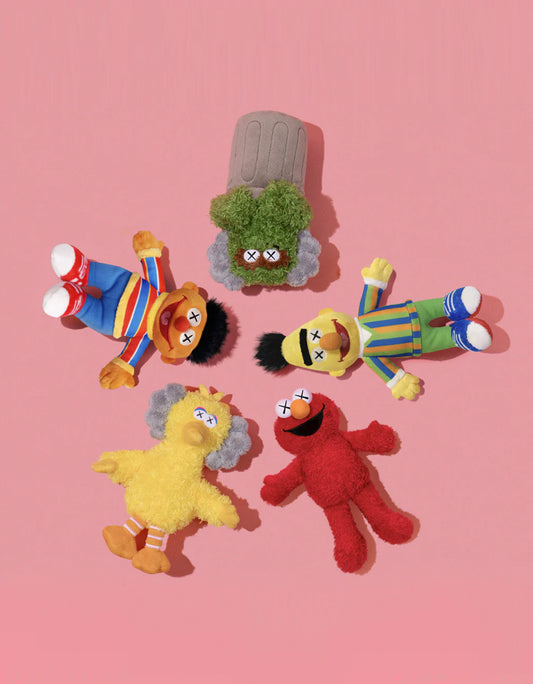 KAWS - Sesame Street Plush Keychain Water Parade, 2025