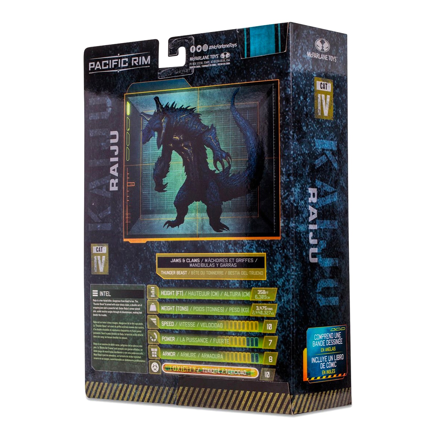 McFarlane Toys: Pacific Rim - Kaiju Wave 1 Raiju 4" Tall Action Figure with Comic Book