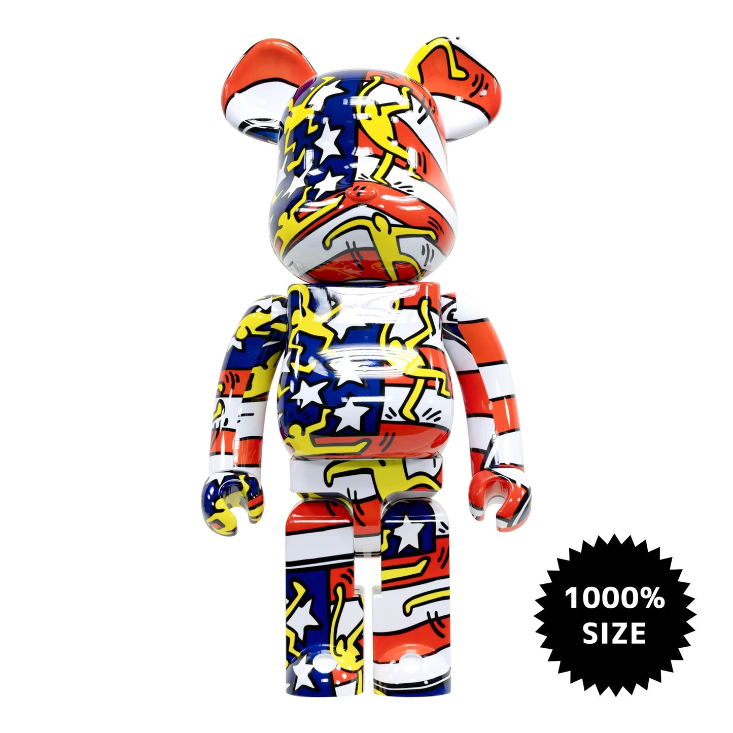 MEDICOM TOY: BE@RBRICK - Keith Haring American Flag 1000%