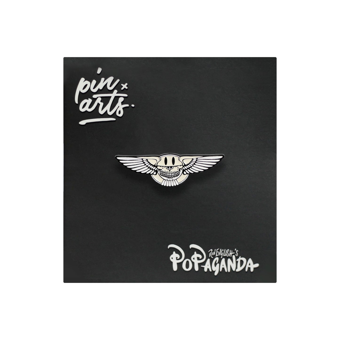 Ron English x MINDstyle: Popaganda - Skull Wing Grin Enamel Pin