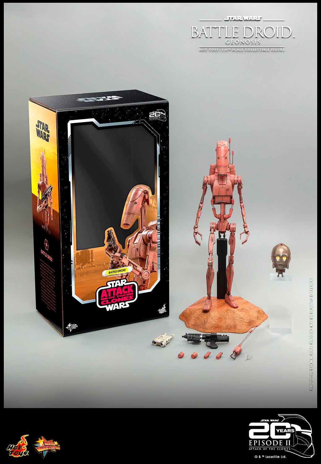 Hot Toys x Sideshow Collectibles: Star Wars - Battle Droid (Geonosis) Sixth Scale Figure