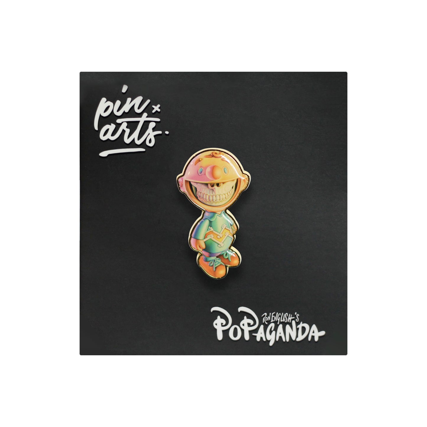 Ron English x MINDstyle: Popaganda - Charlie Brown Grin Enamel Pin