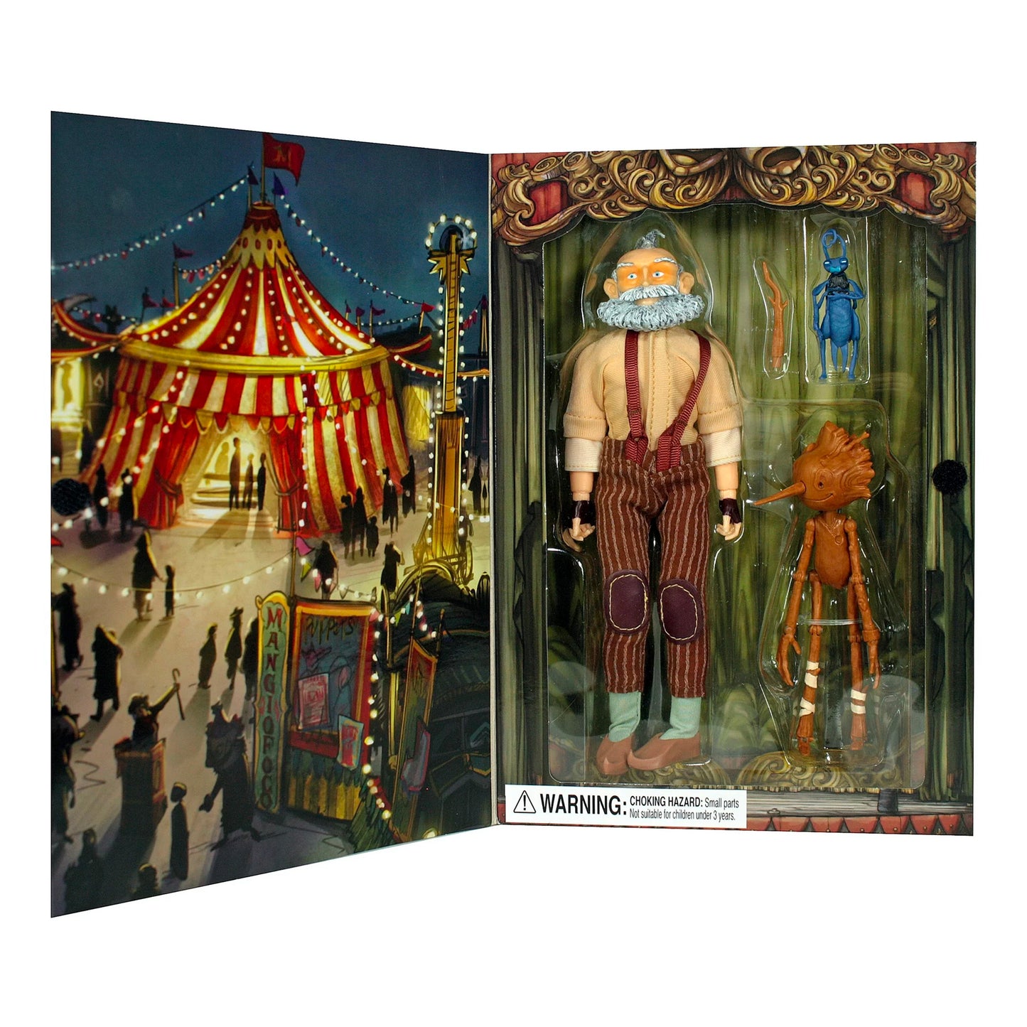 Netflix: Guillermo del Toro - Gepetto, Pinocchio & Cricket Action Figure 3-Pack Set