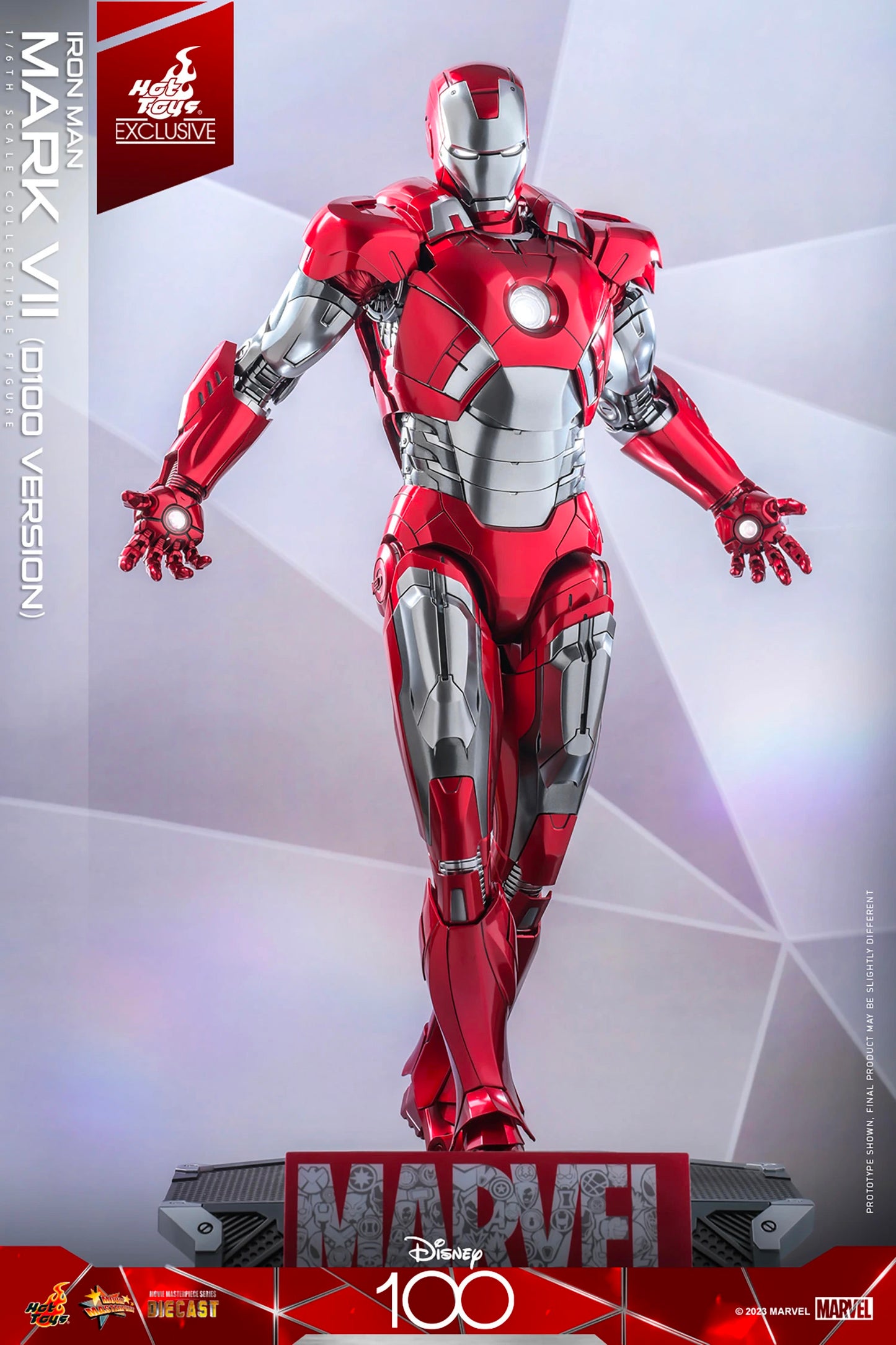 Hot Toys: Marvel - Iron Man Mark VII (D100 Version) Sixth Scale Figure