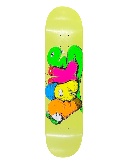 KAWS - "Fake" Yellow Skateboard Deck, 2007