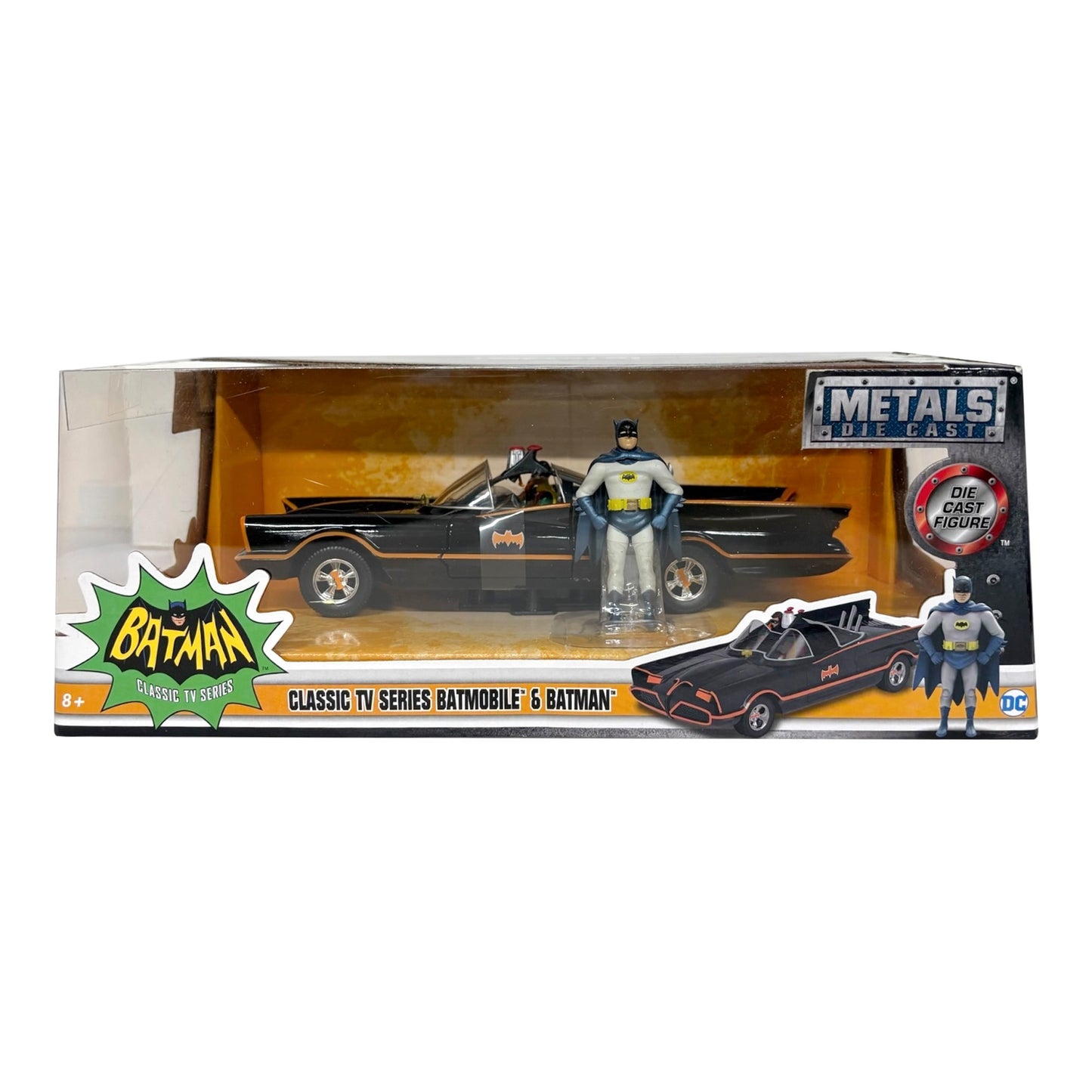 1966 Classic TV Series Batmobile with Figure 1:24 Scale