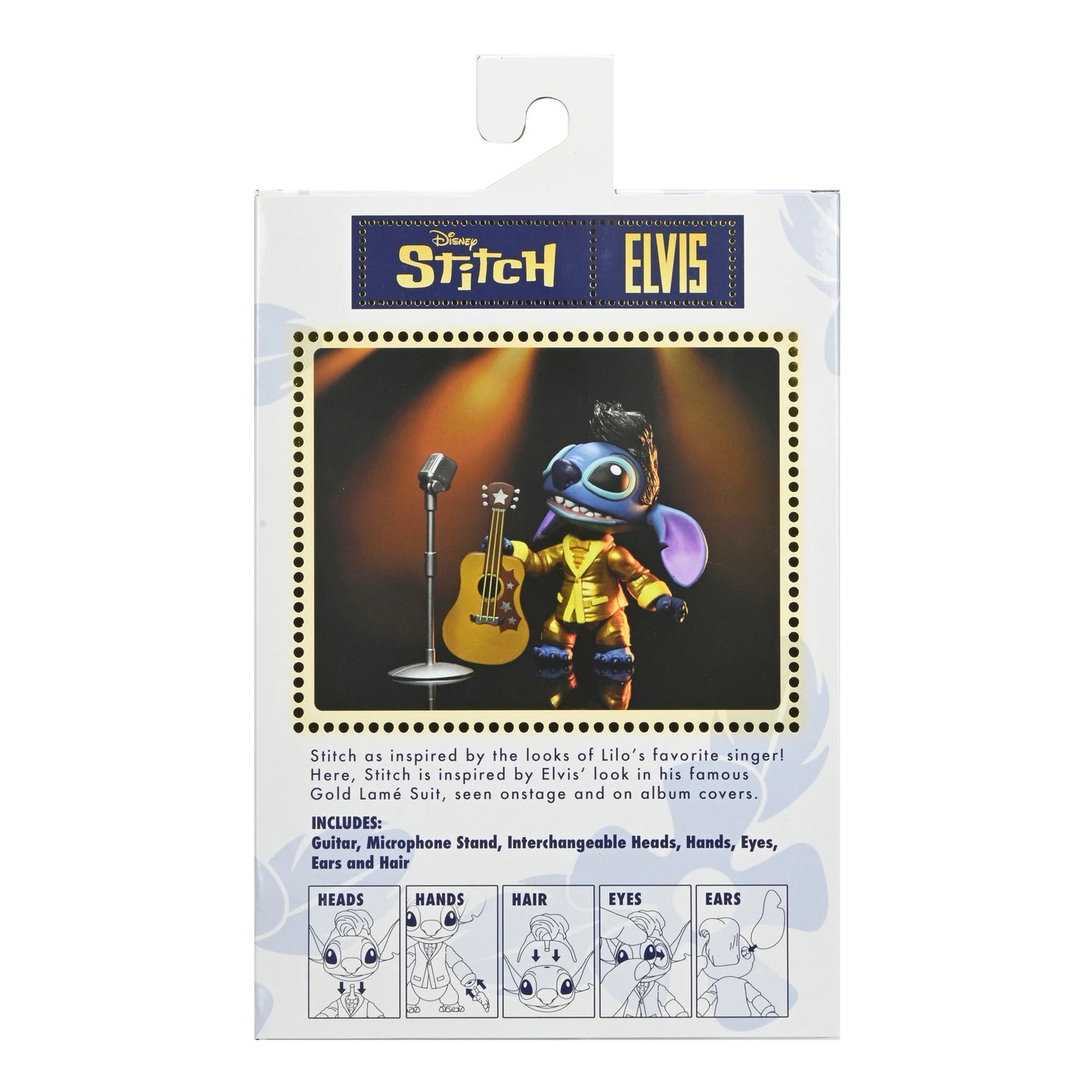 NECA: Disney Stitch - Ultimate Gold Suit Elvis 7" Scale Action Figure