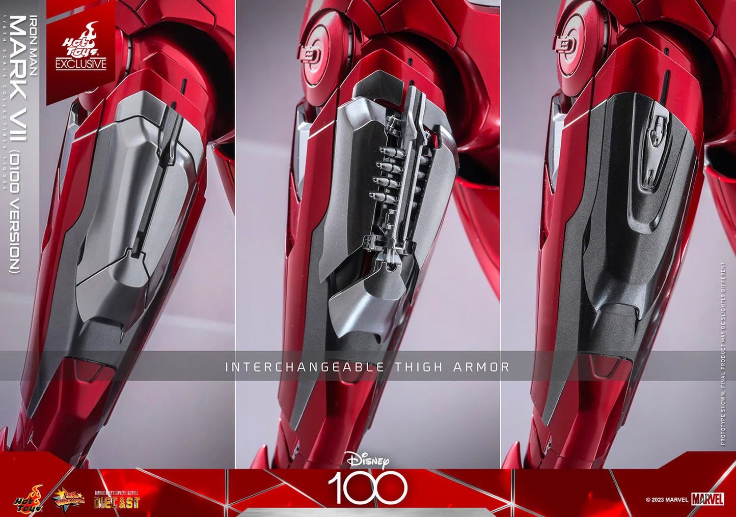 Hot Toys: Marvel - Iron Man Mark VII (D100 Version) Sixth Scale Figure