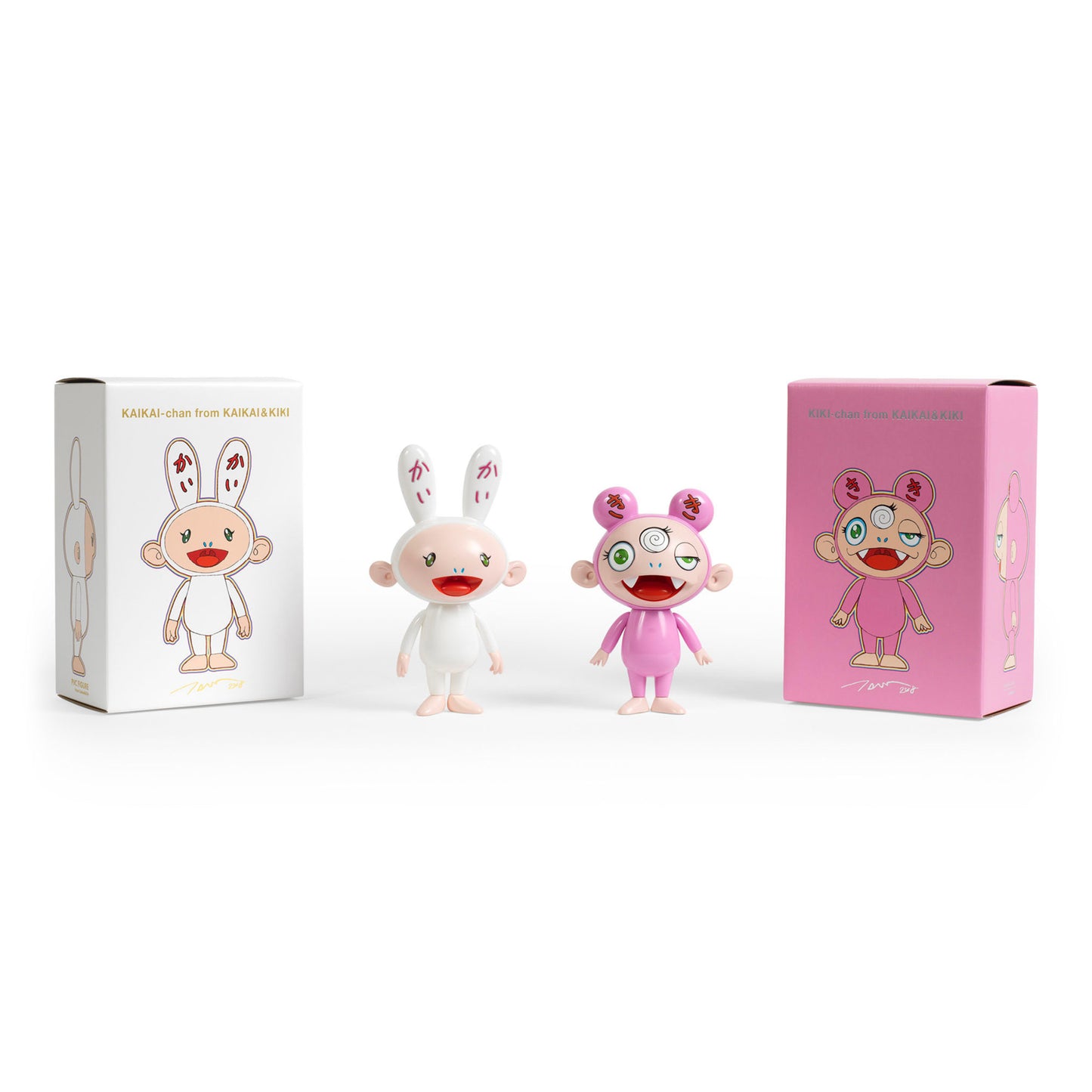 Takashi Murakami - KaiKai & KiKi Green Eyes Figure Set of 2, 2018