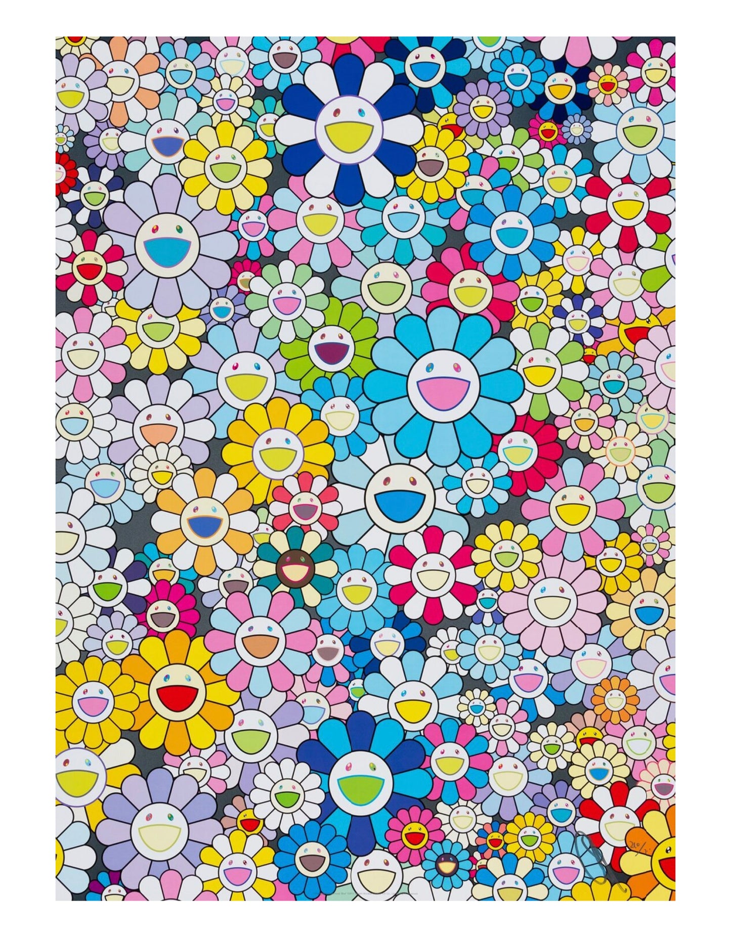 Takashi Murakami - Champagne Supernova: Blue, 2013