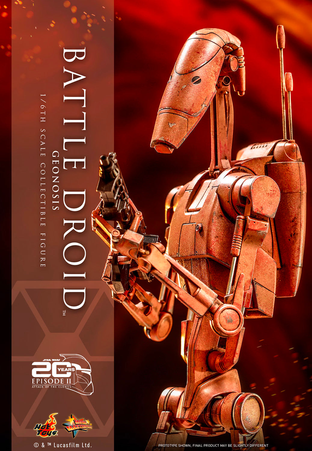 Hot Toys x Sideshow Collectibles: Star Wars - Battle Droid (Geonosis) Sixth Scale Figure
