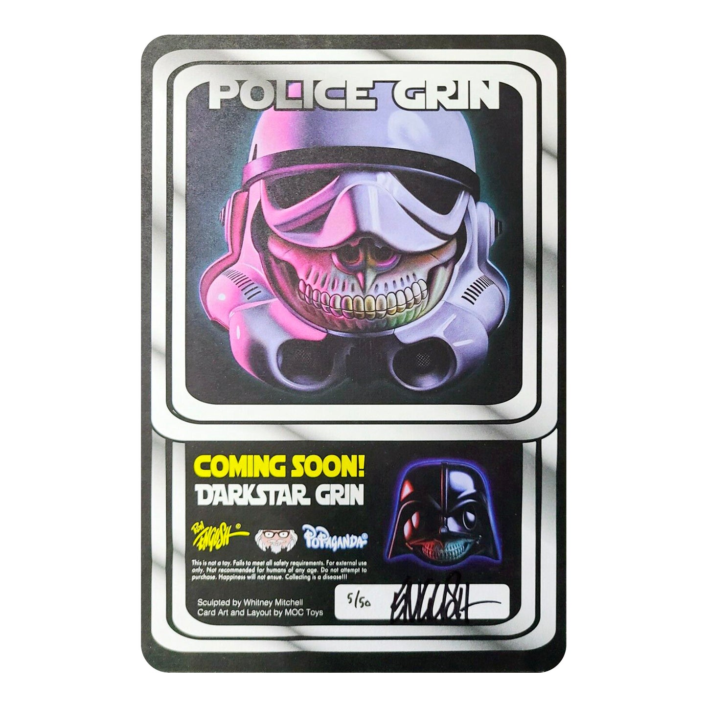 Ron English x DKE Toys - Police Gold Grin Exclusive