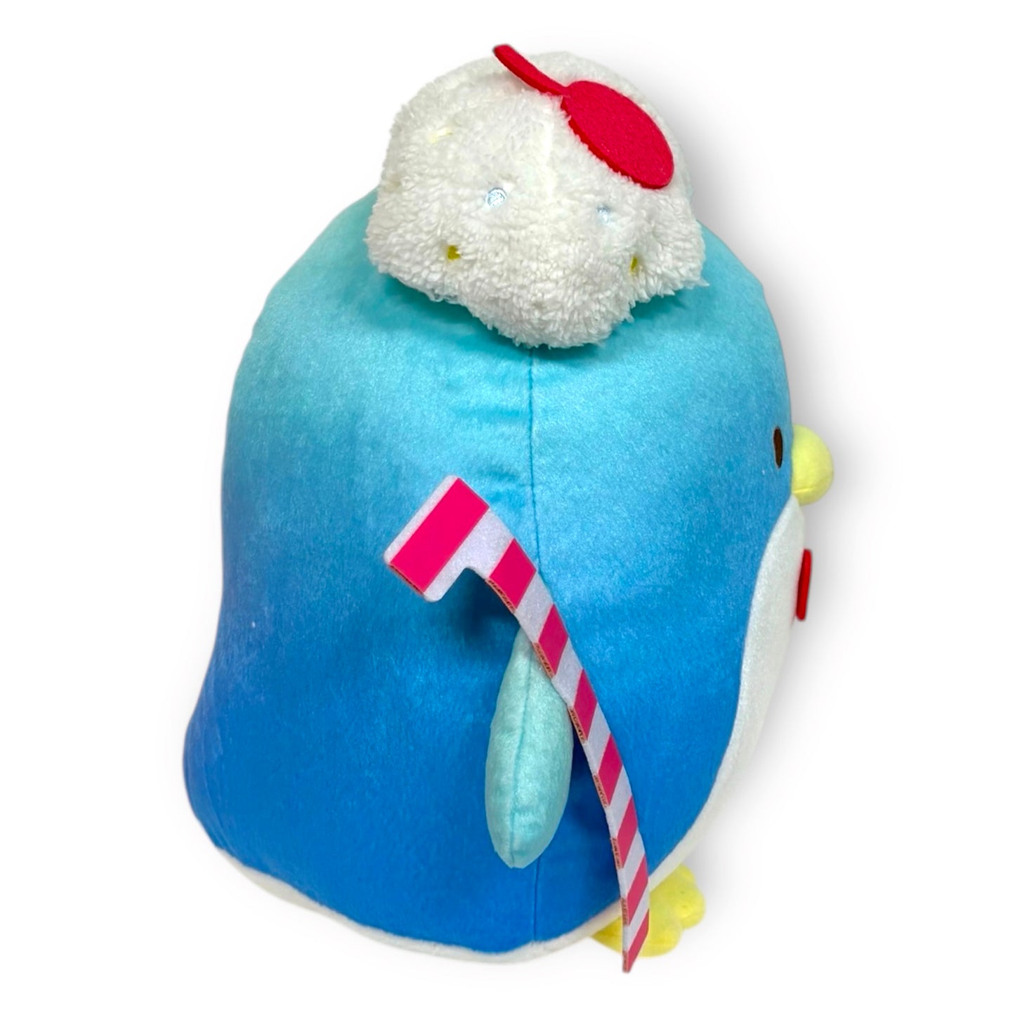 Sanrio - Tuxedosam Penguin Blue with Candy Cane 12" Tall Plush
