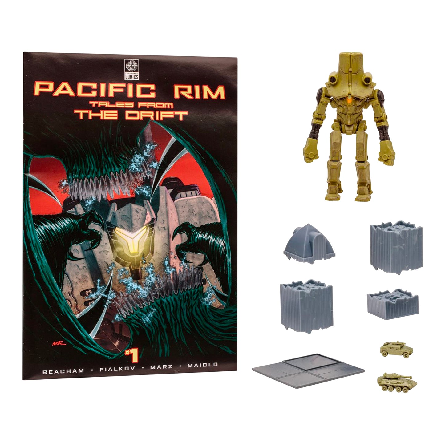 McFarlane Toys: Pacific Rim - Jaeger Wave 1 Cherno Alpha 4" Tall Action Figure with Comic Book