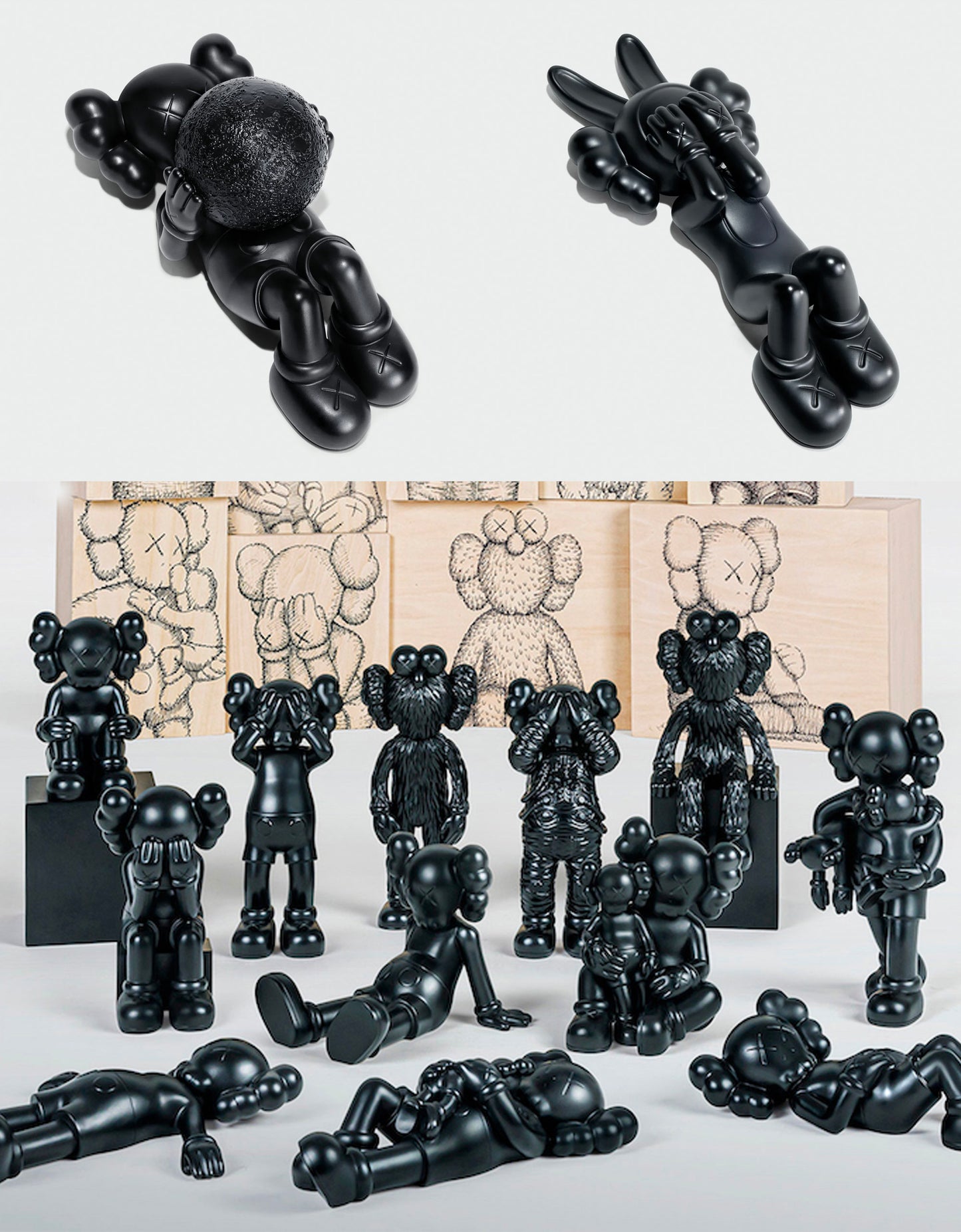 KAWS - Full Bronze Set of 14 Figures, 2022-2025
