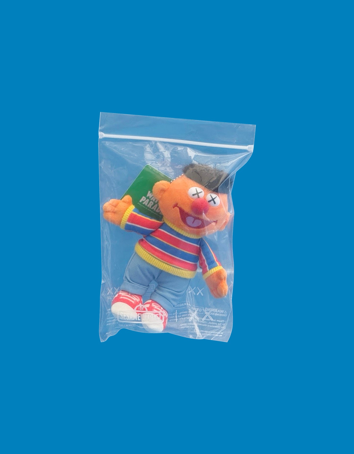 KAWS - Sesame Street Plush Keychain Water Parade, 2025