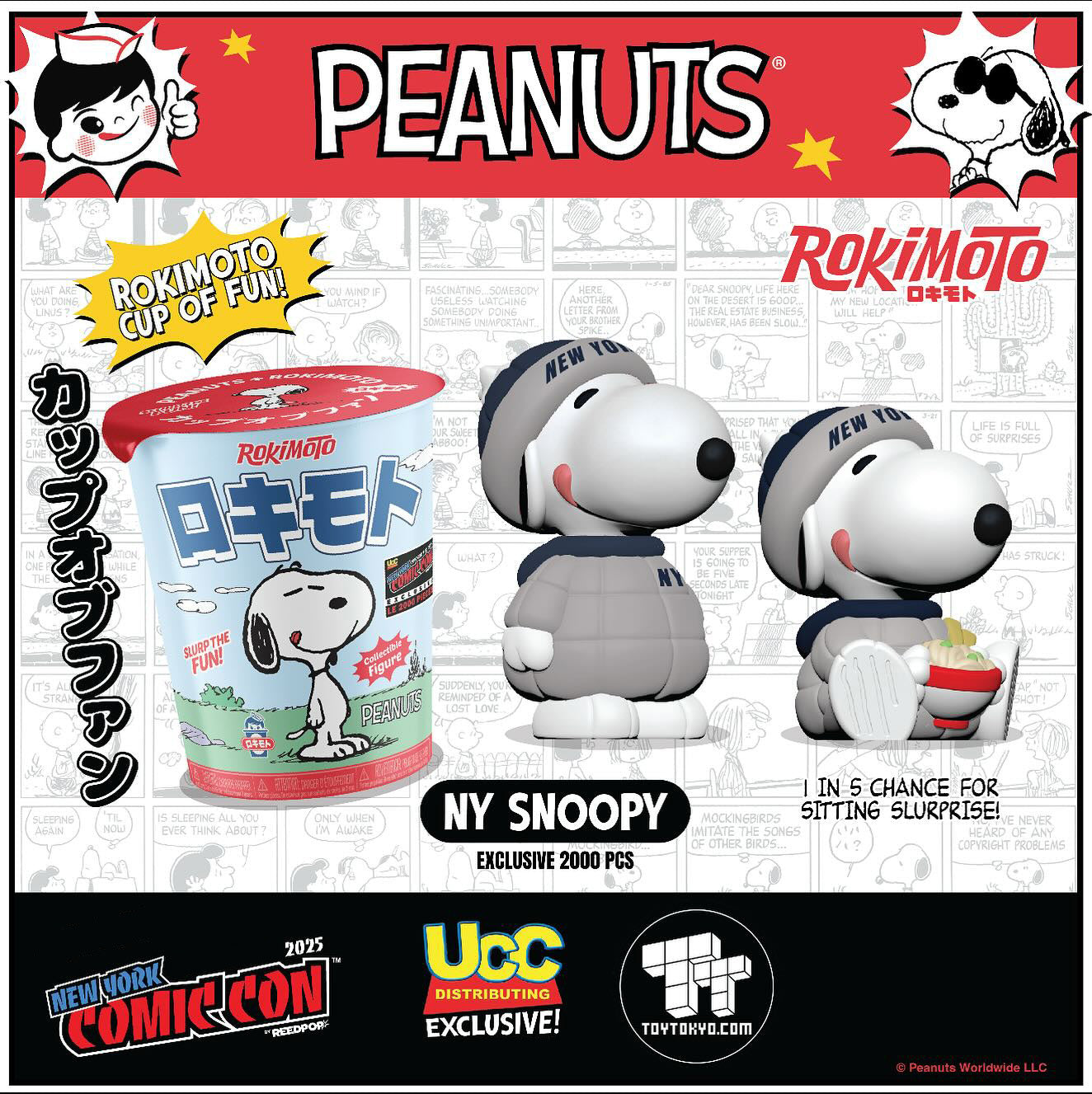 Rokimoto x Peanuts - Snoopy in Puffer Jacket (NY Edition)