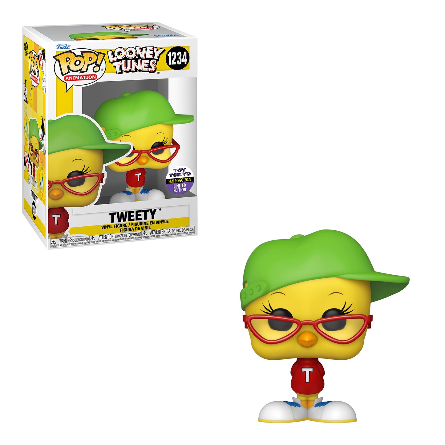 Funko Pop! Animation: Looney Tunes - Tweety #1234 SDCC 2023 Toy Tokyo Exclusive