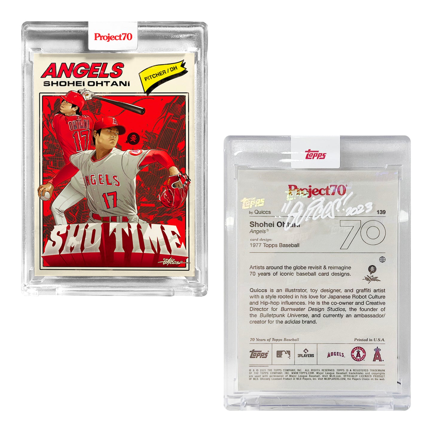 Topps Project70® Card 139 - 1977 Shohei Ohtani Signed by Quiccs