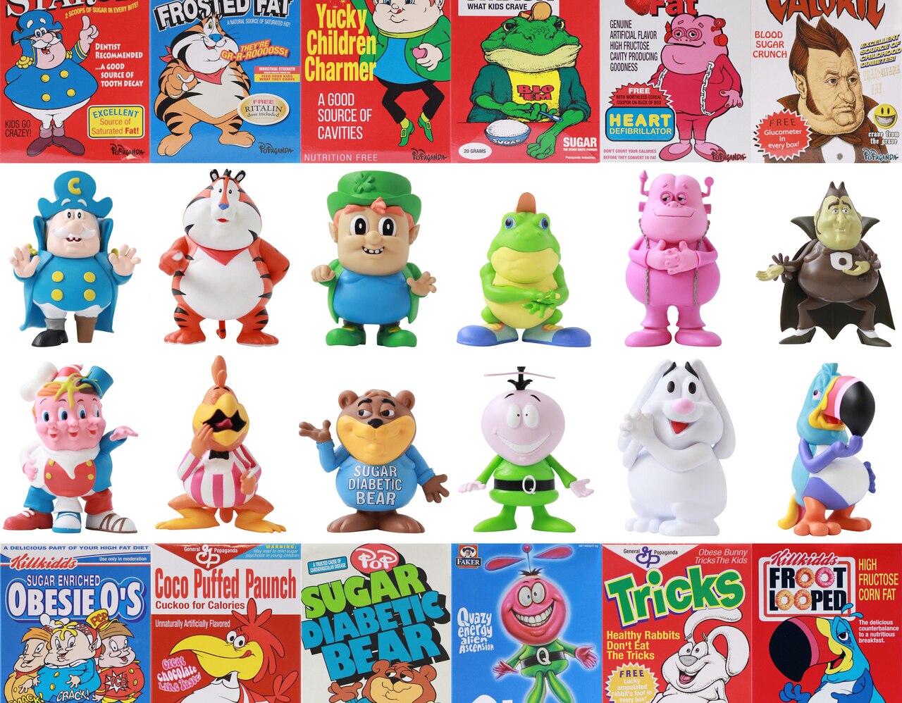 Ron English - Cereal Killers Mini Figures