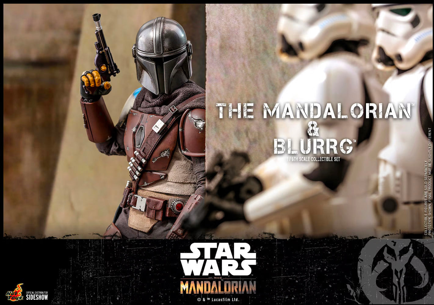 Hot Toys x Sideshow Collectibles: Star Wars - The Mandalorian & Blurrg Sixth Scale Figure Set