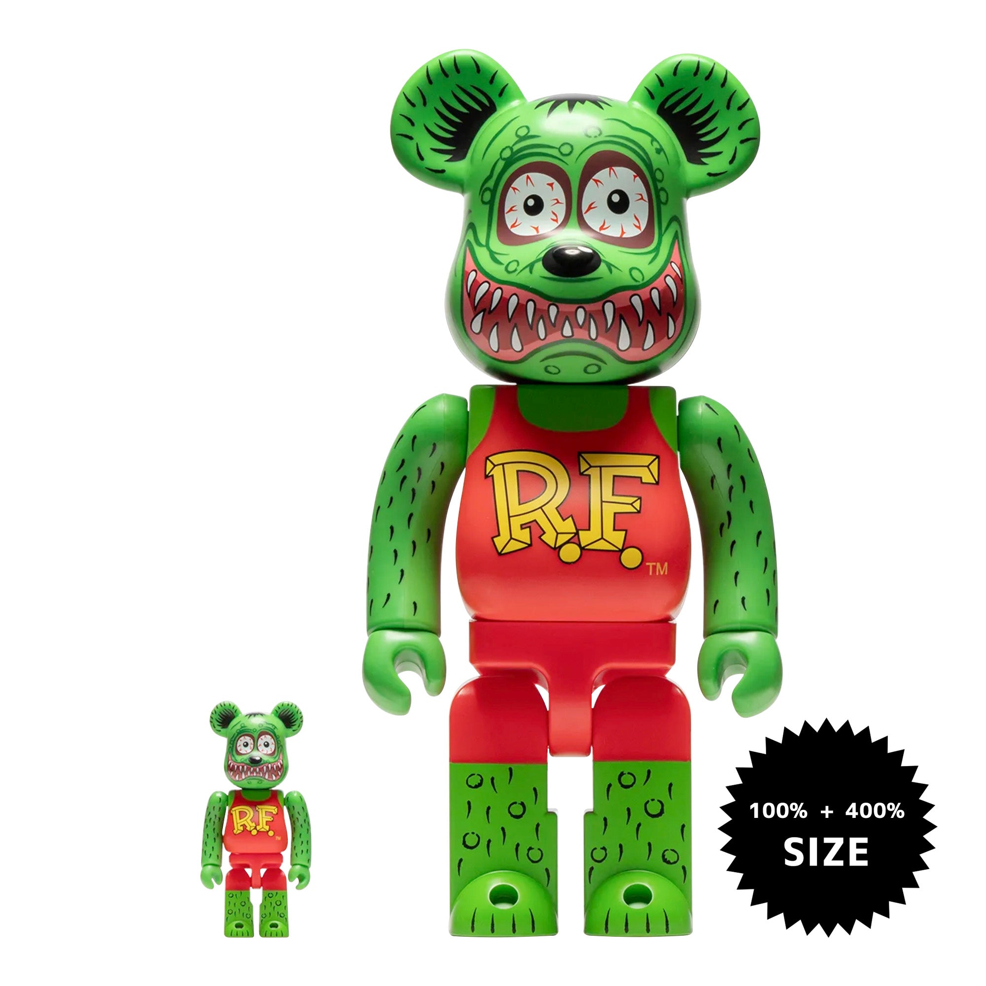 MEDICOM TOY: BE@RBRICK - Rat Fink 100% & 400%