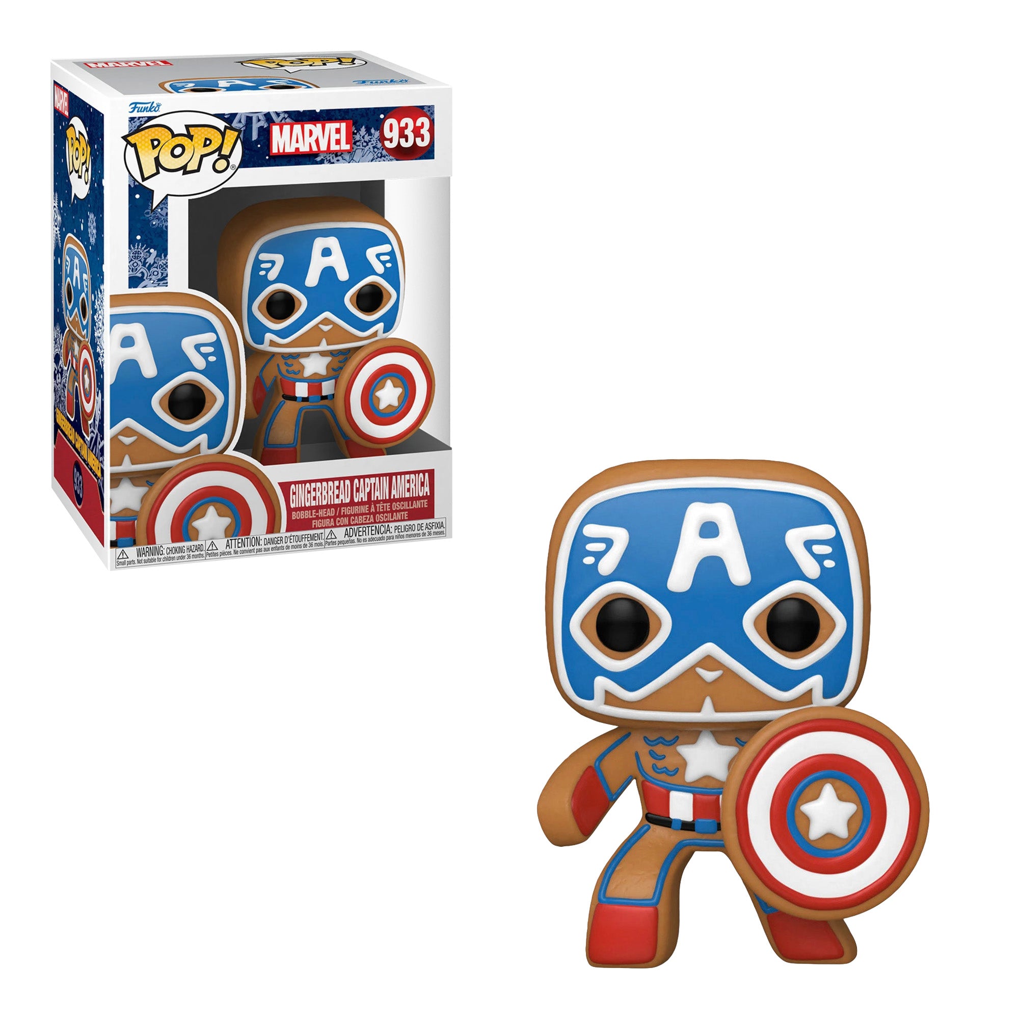 ved godt lærken Amazon Jungle Funko Pop! Marvel: Gingerbread Captain America #933 – TOY TOKYO