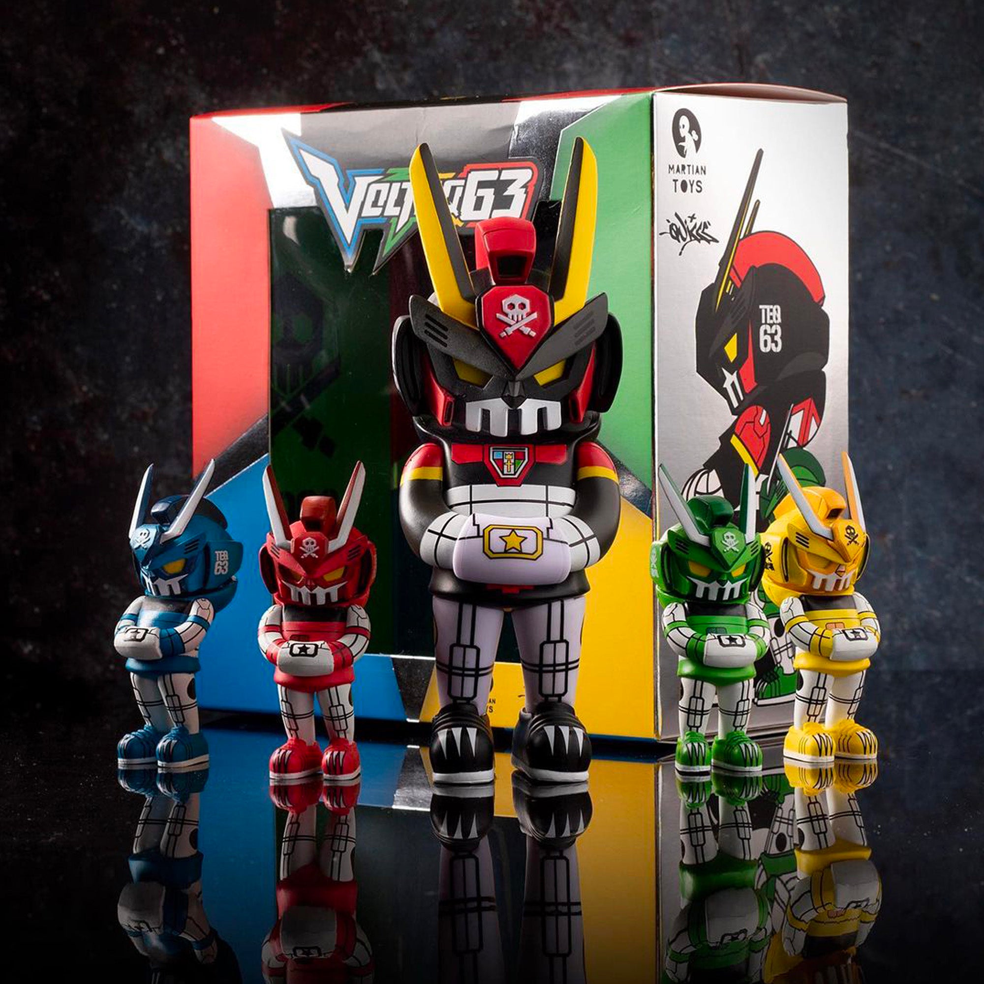 Quiccs x Martian Toys - VOLTEQ63 Tigers Mode 5 Pack Figure