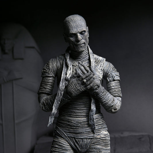 NECA: Universal Monsters - Ultimate Mummy (Black & White) 7" Tall Action Figure