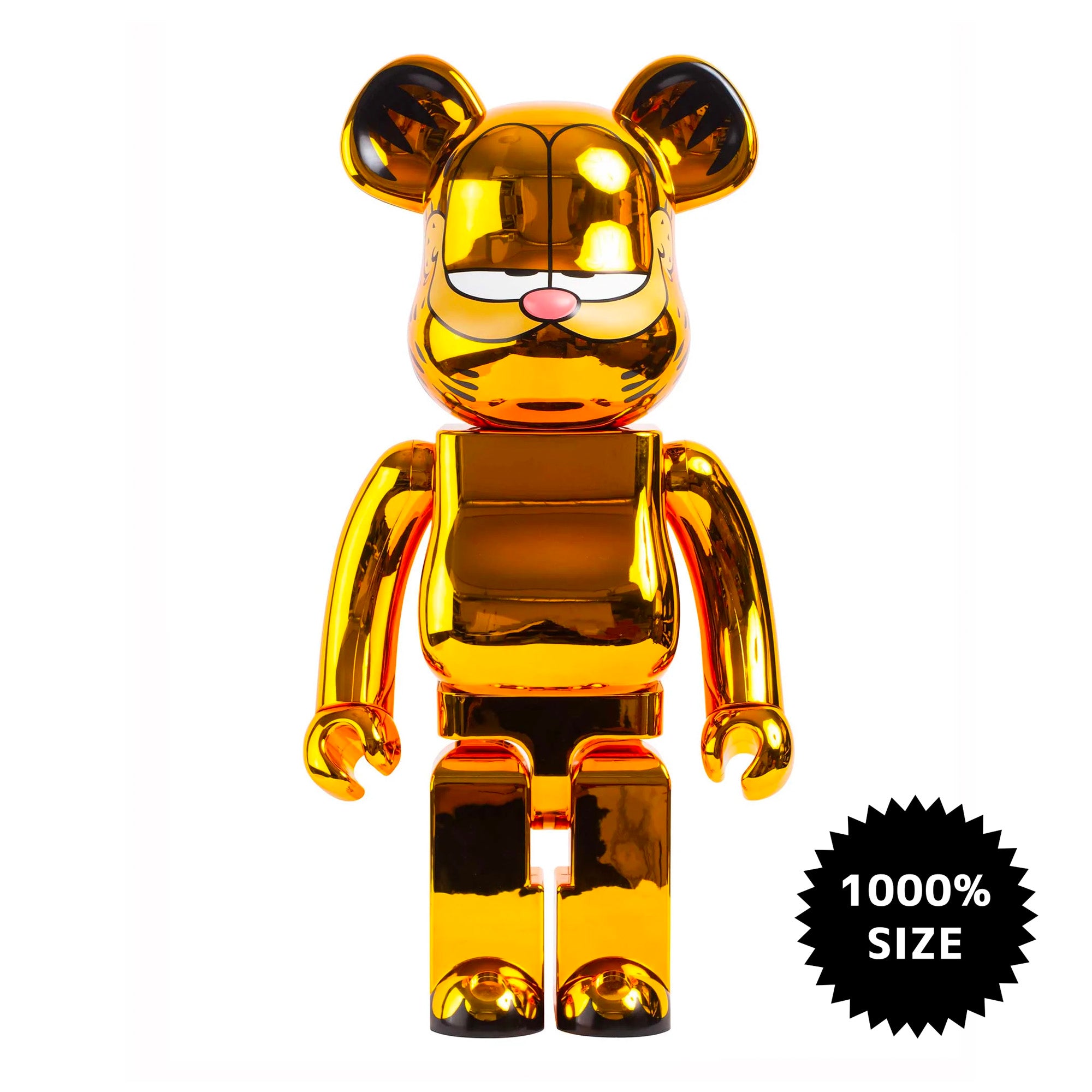 MEDICOM TOY: BE@RBRICK - Garfield Gold Chrome 1000 