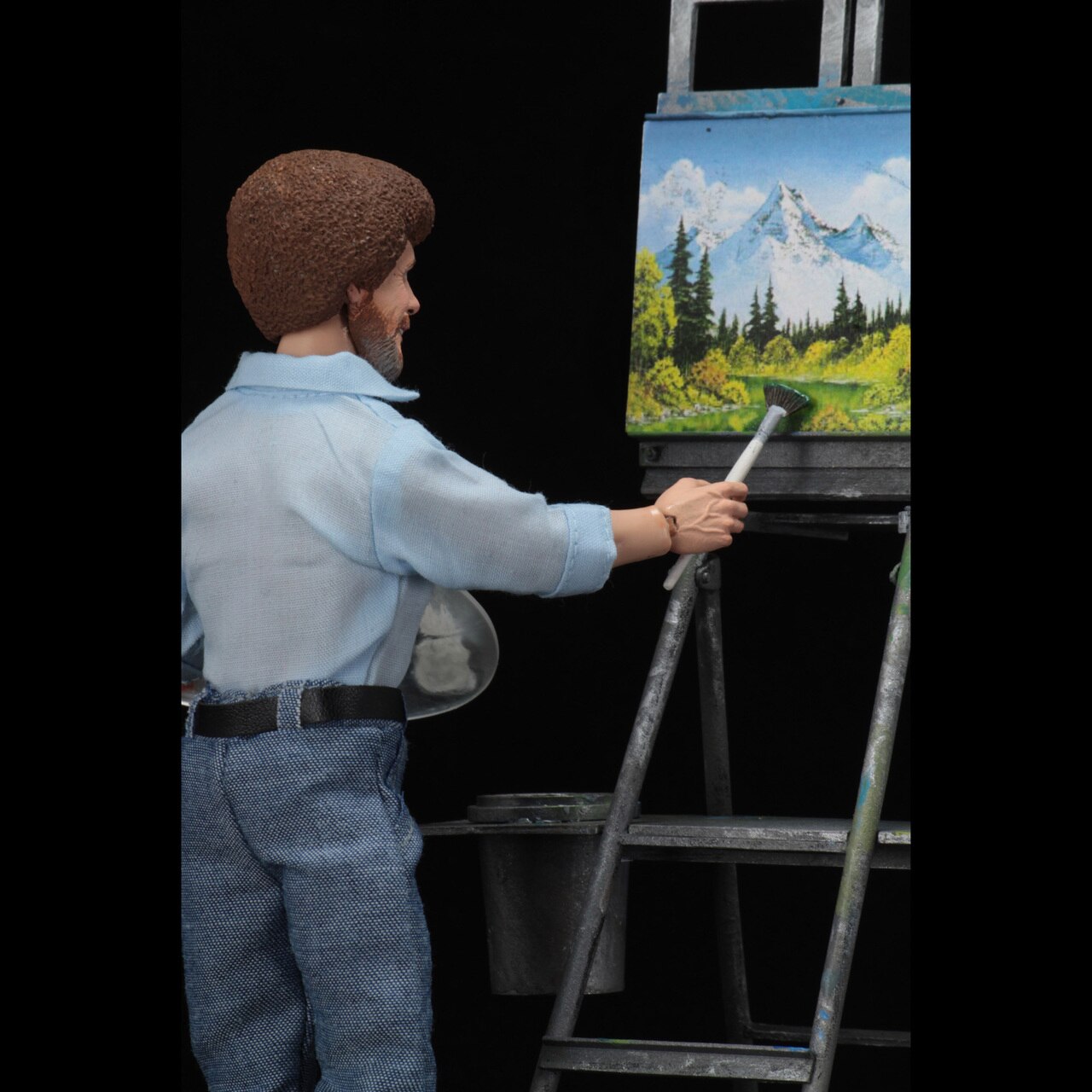 NECA - Bob Ross Clothed 8" Tall Action Figure