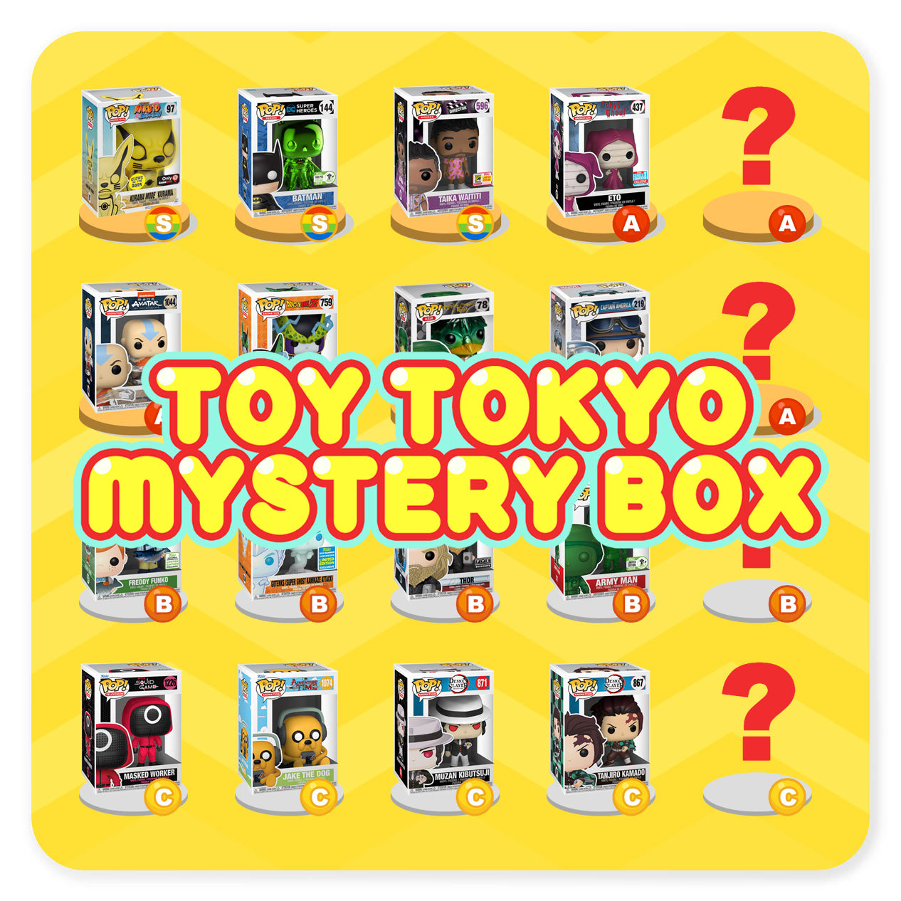 Toy tokyo funko store pop mystery box