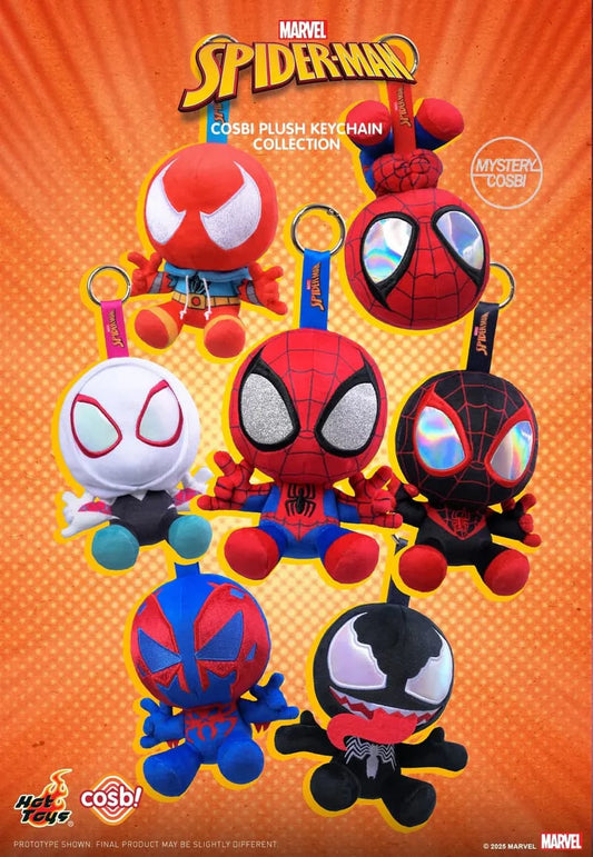 Hot Toys Spider-Man Cosbi Plush Keychain Blind Box