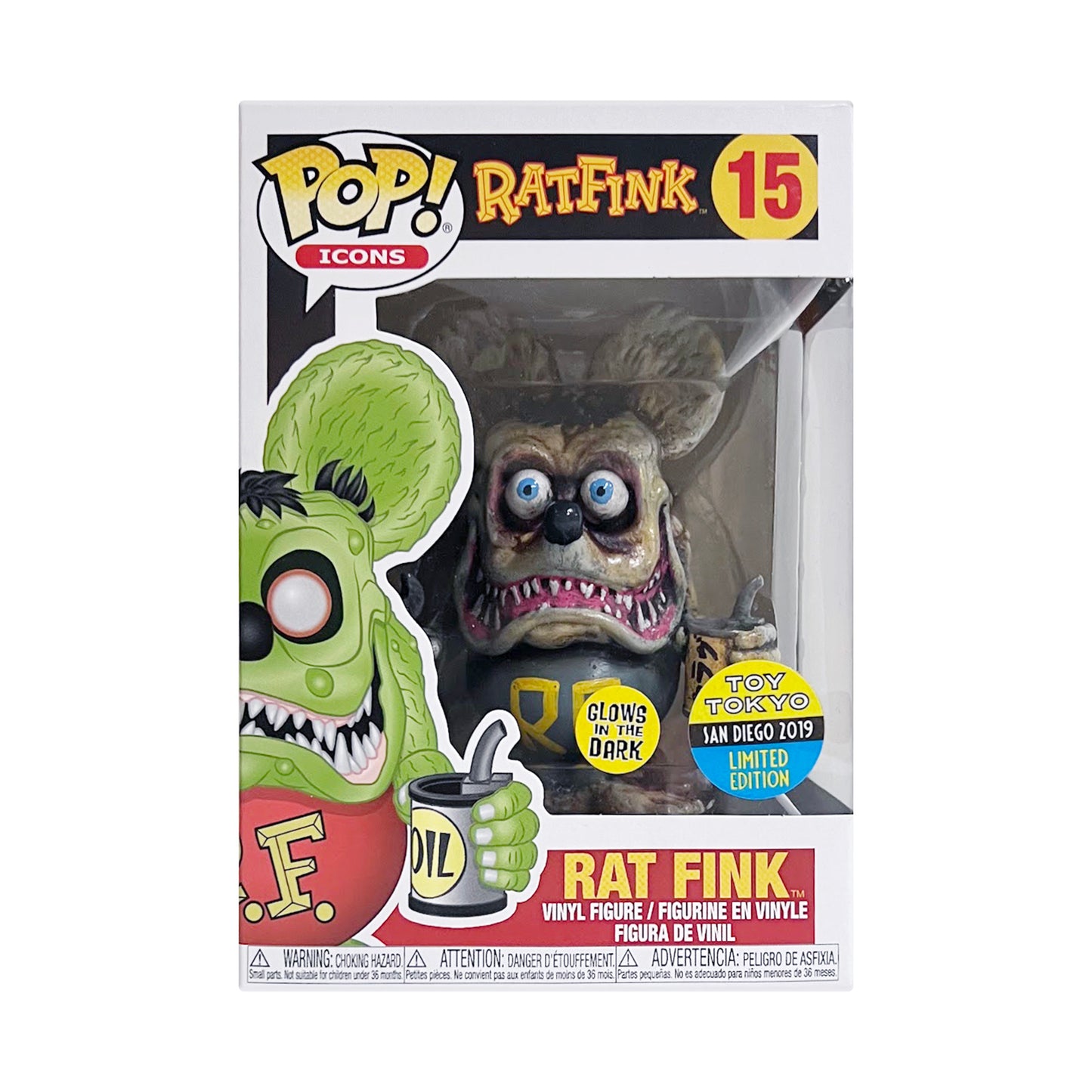 Funko Pop! Icons: Rat Fink 03 Toy Tokyo Exclusive Hand-Painted by KLAV