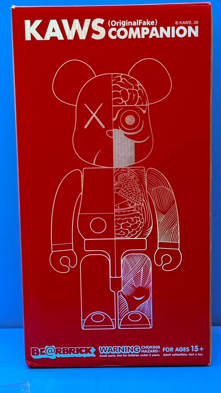 KAWS - BE@RBRICK Dissected Companion 1000% Red, 2008