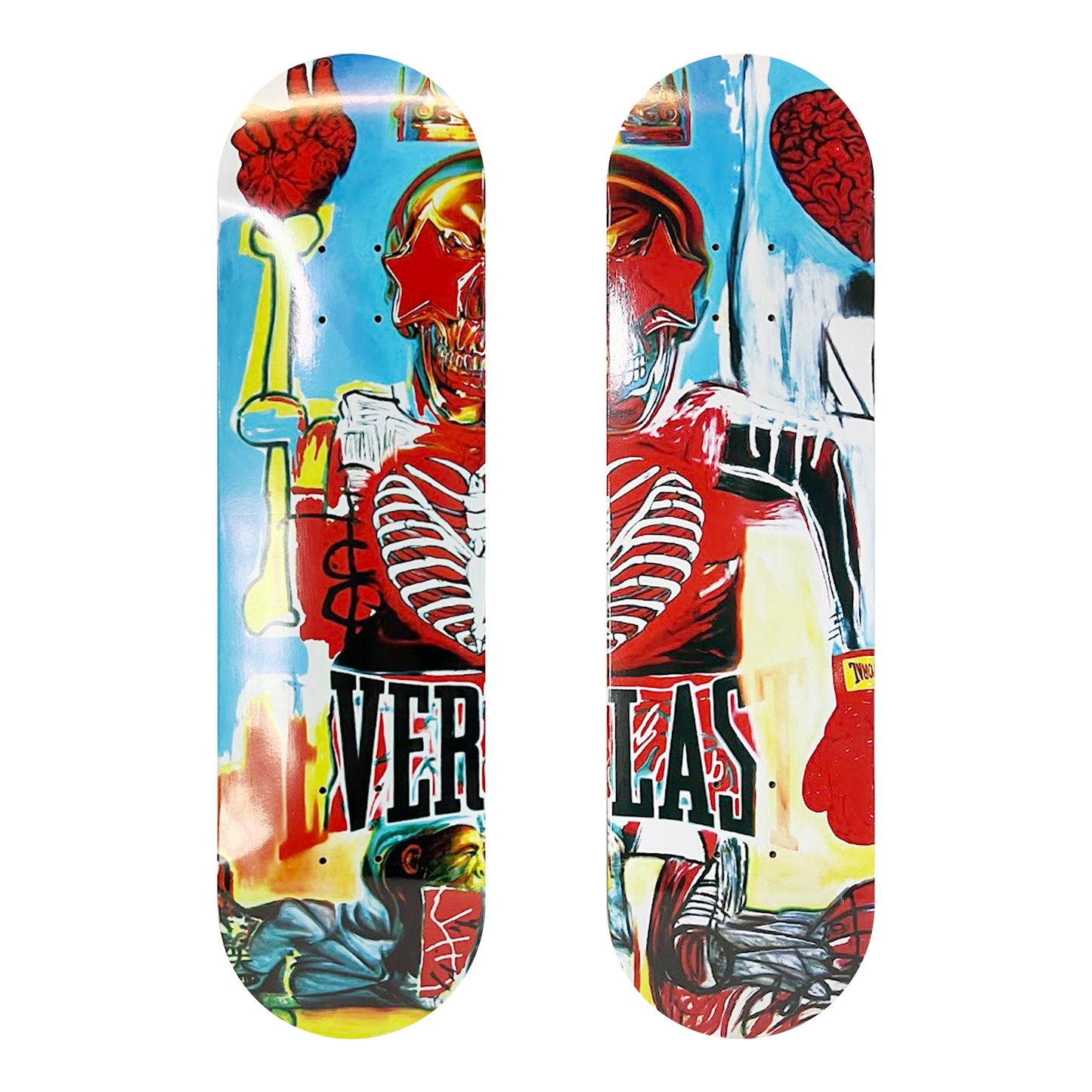 Ron English - Popaganda Everlast Boxing Brain Skateboard Deck Set of 2