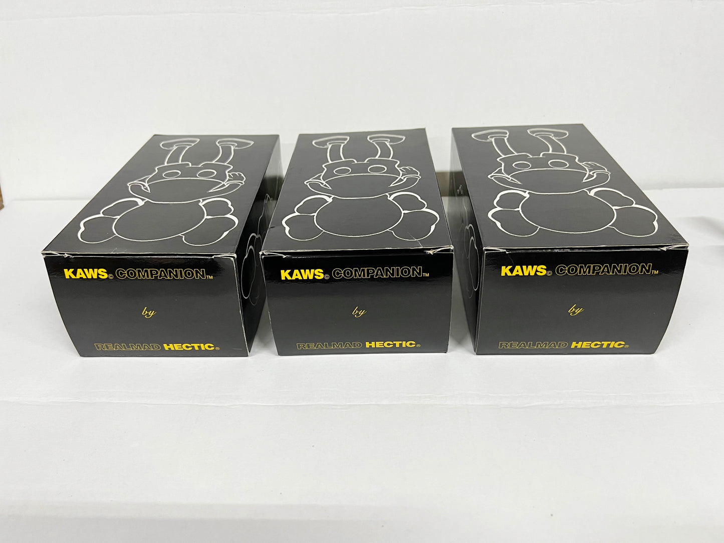 KAWS - Companion Hectic Set of 3 Brown, Black, Grey 1999