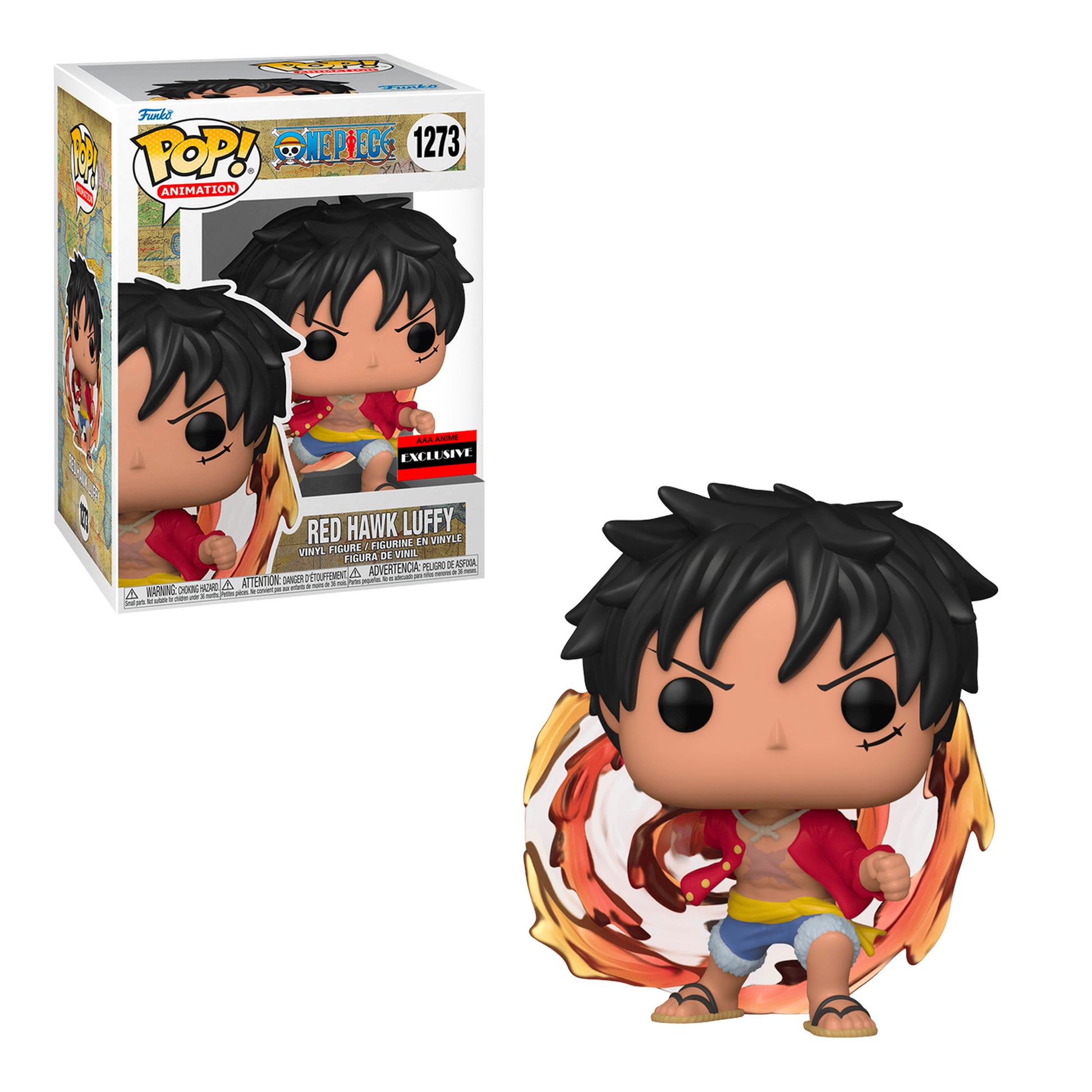 Funko Pop! Animation: One Piece - Red Hawk Luffy #1273 AAA Anime Exclusive  (1 in 6 chance of Chase)